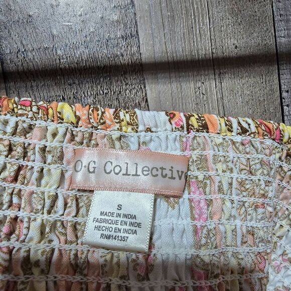 Band of Gypsies Multicolor Print Crop Top - Picture 3 of 4